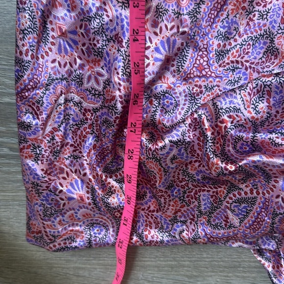 CINQ À SEPT Ryder Paisley Satin Mini Dress In Trm 2 - Picture 11 of 14